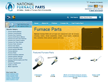 Tablet Screenshot of nationalfurnaceparts.com